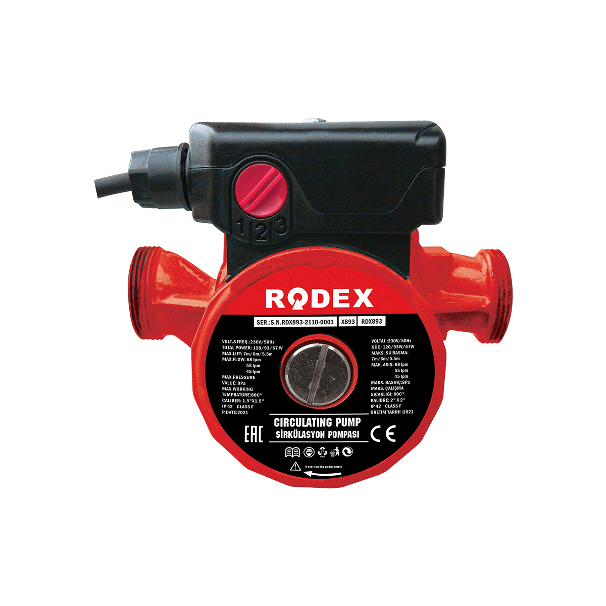 RDX893 Sirkülasyon Pompası